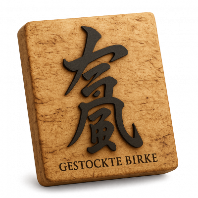 Gestockte Birke